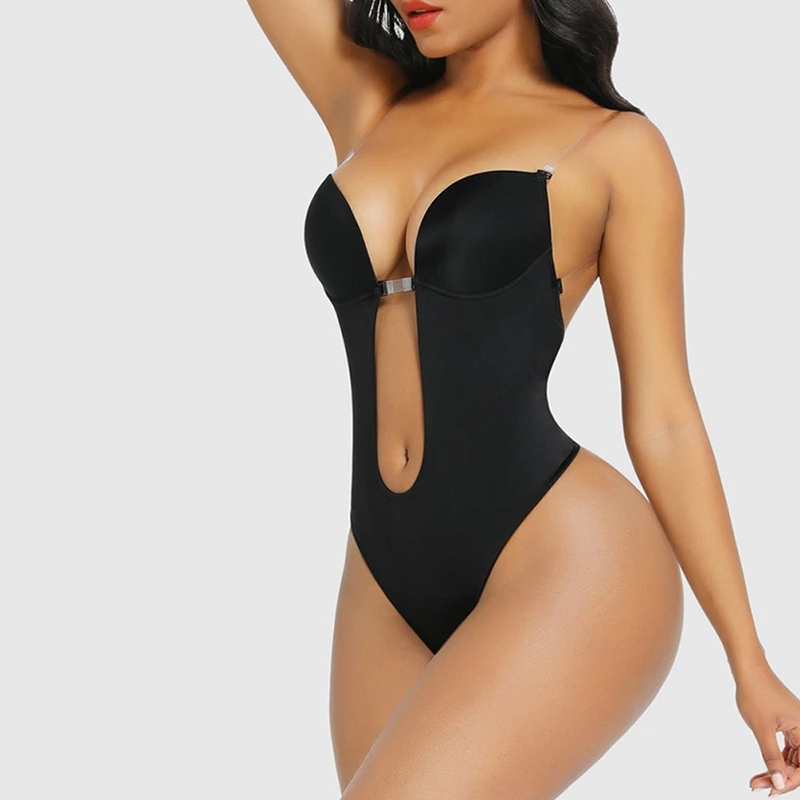 Backless Shapewear Integrated Bra Body Shaper Seamless Open Crotch Shapewear