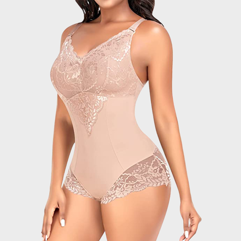 Sexy Lace Tummy Control Breathable Bodysuit