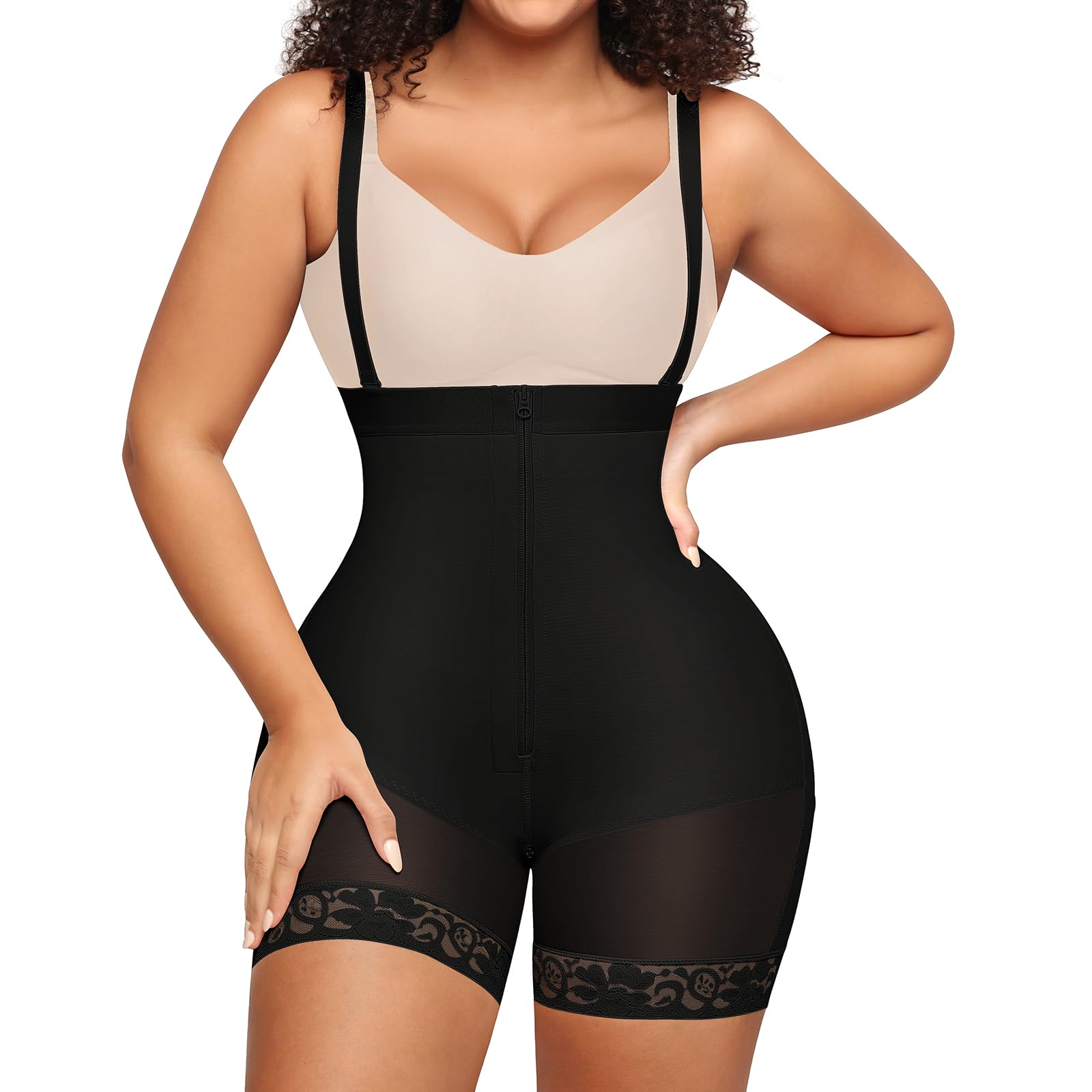 Zipper High Waisted Tummy Control Shapewear