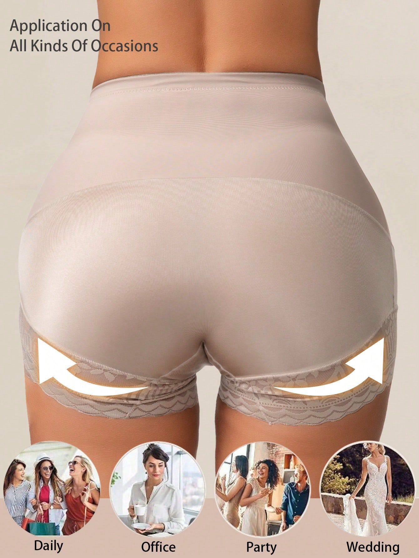 Criss-cross Waist-shaping Panties With A Pure Cotton Gusset