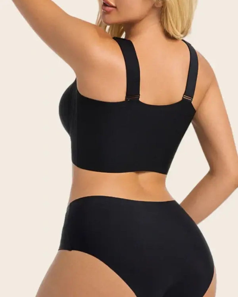 Plus Size Wireless Front-close Comfort Bra