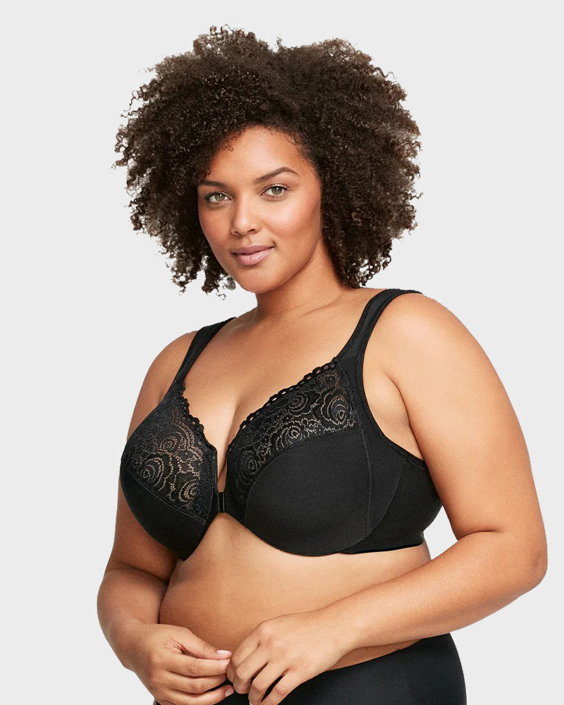 Front-Closure Underwire Print Bras