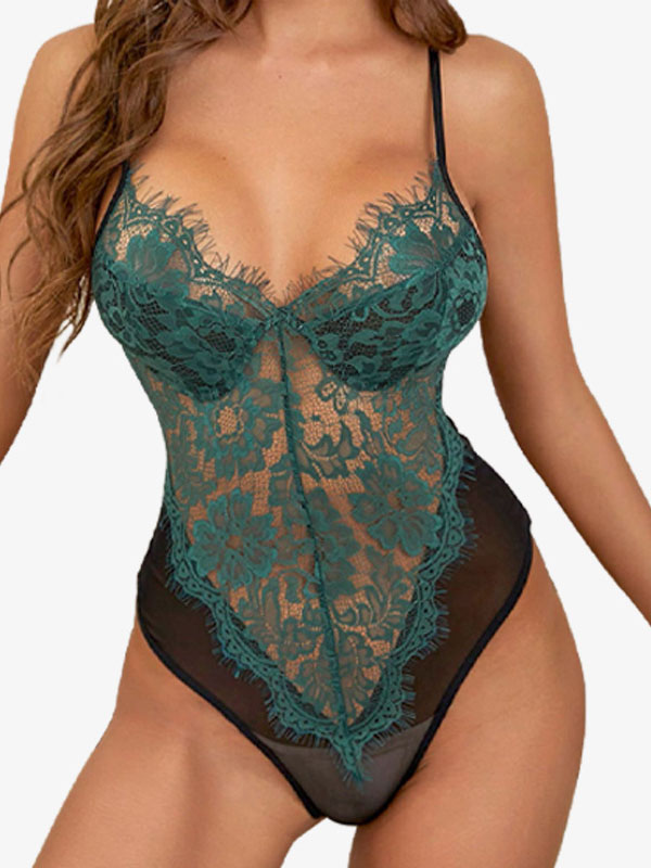 Women's Lace Bodysuit – Light-control Camisole Shapewear With Open-back Design