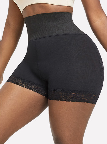High-waisted Lace Hip-lifting Tummy-flattening Breathable Underwear
