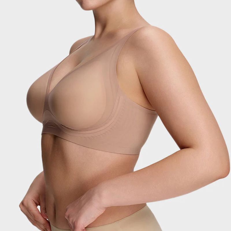 Supportive Wireless Deep-v Bra