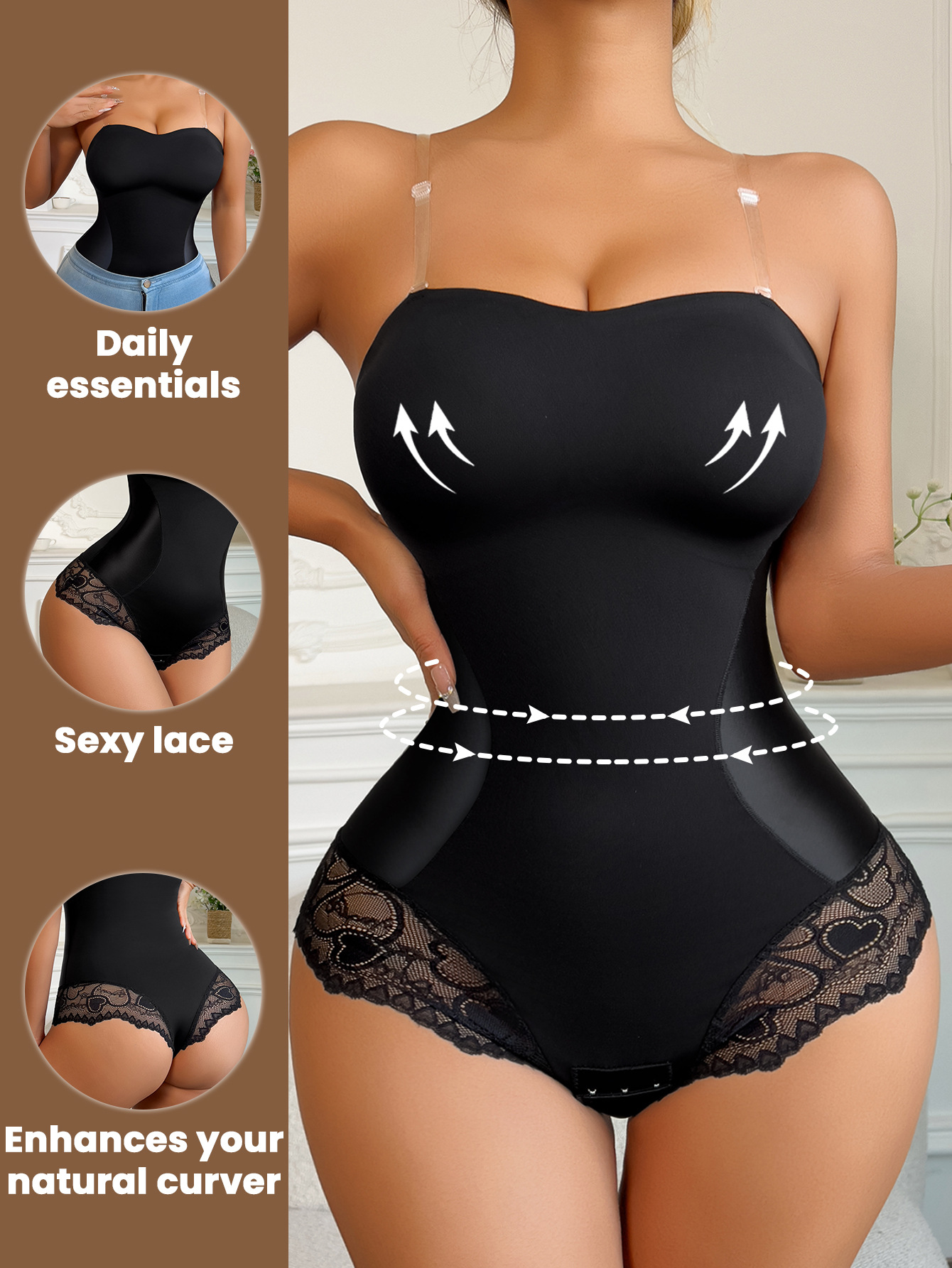 Lace Skin-friendly Breathable Invisible Camisole Shapewear
