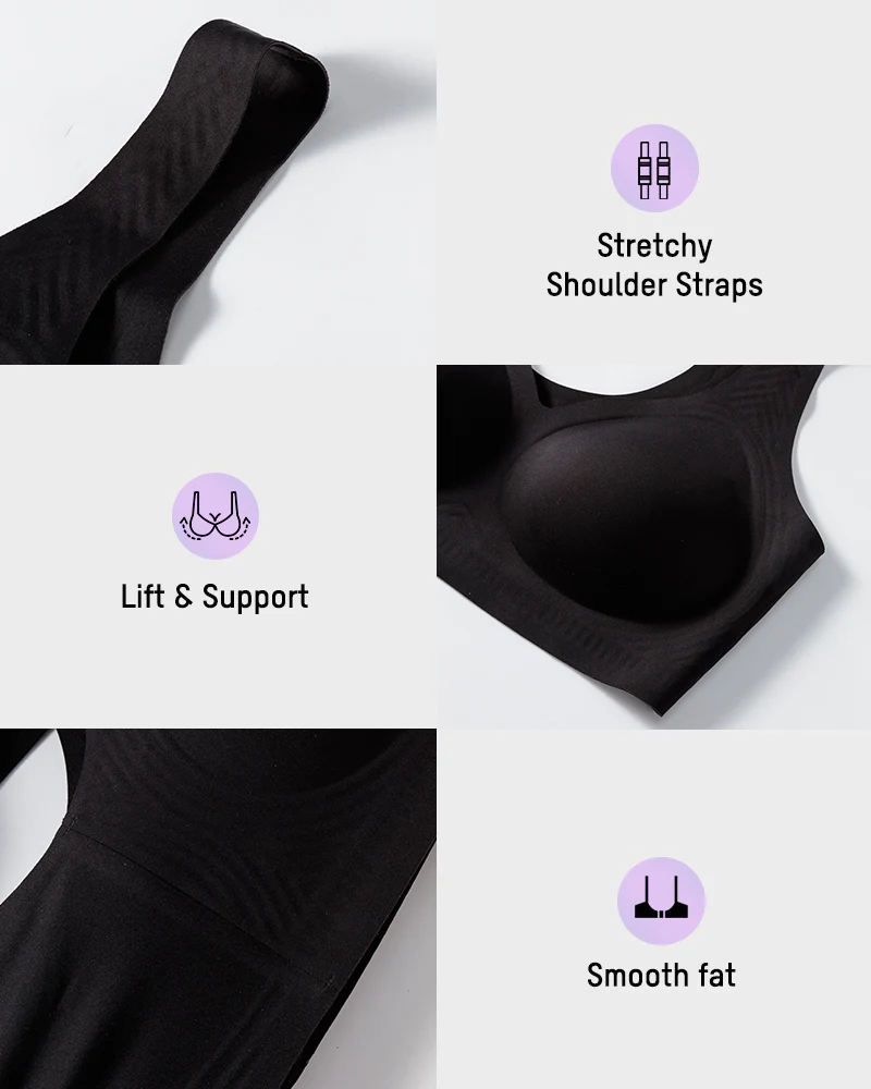 Lift-up Wireless Antibacterial Jelly Bra