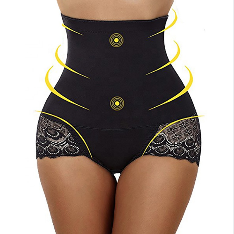 High Waist Lace Panel Reception Shapewear