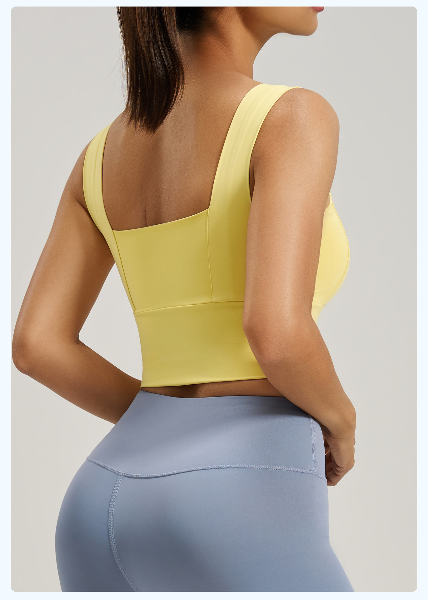 Sports Bra Vest Style Cross-border High Strength Shockproof Push-up Sports Fitness Yoga Bra