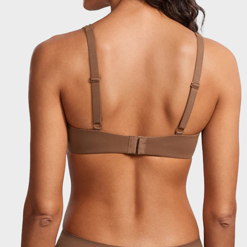 Underwire Support Seamless Unlined Balconette Bra