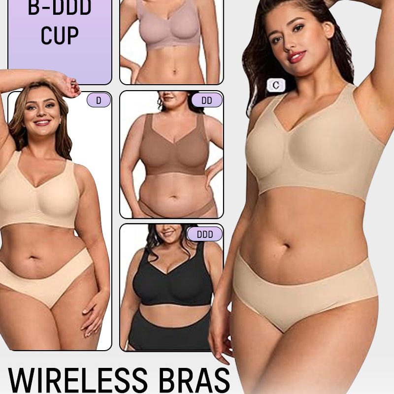 Comfortable Wireless Full Coverage Jelly Smoothing Bra