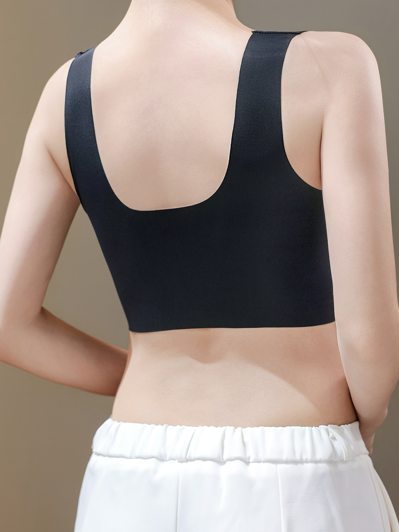 Push-up Back Lace Wire-free Seamless One-piece Cup