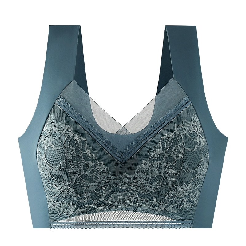 Lace Beautiful Back Bra Vest Style Push Up Underwear
