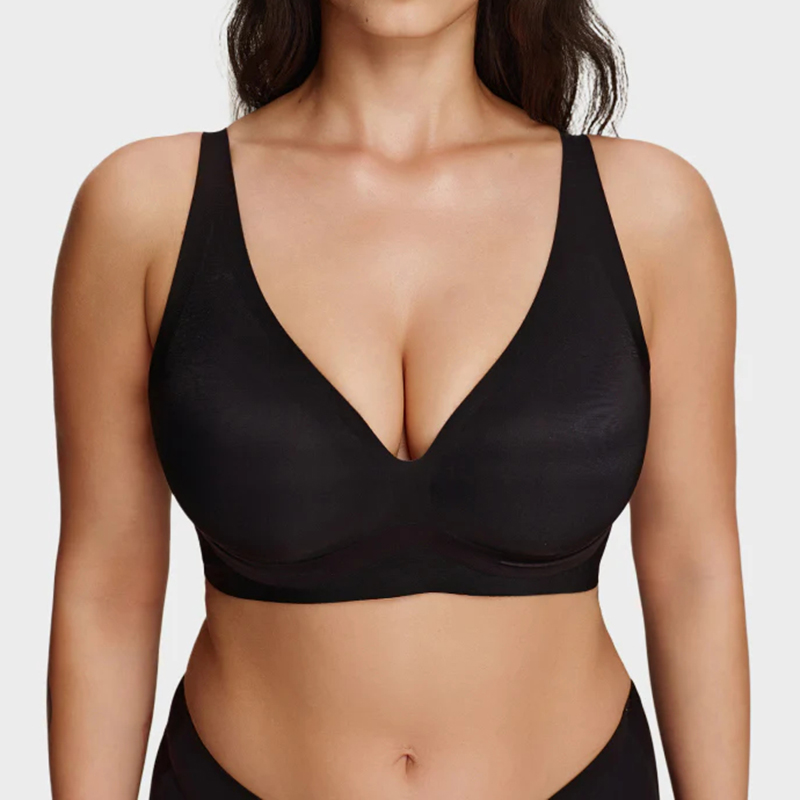 Supportive Wireless Deep-v Bra