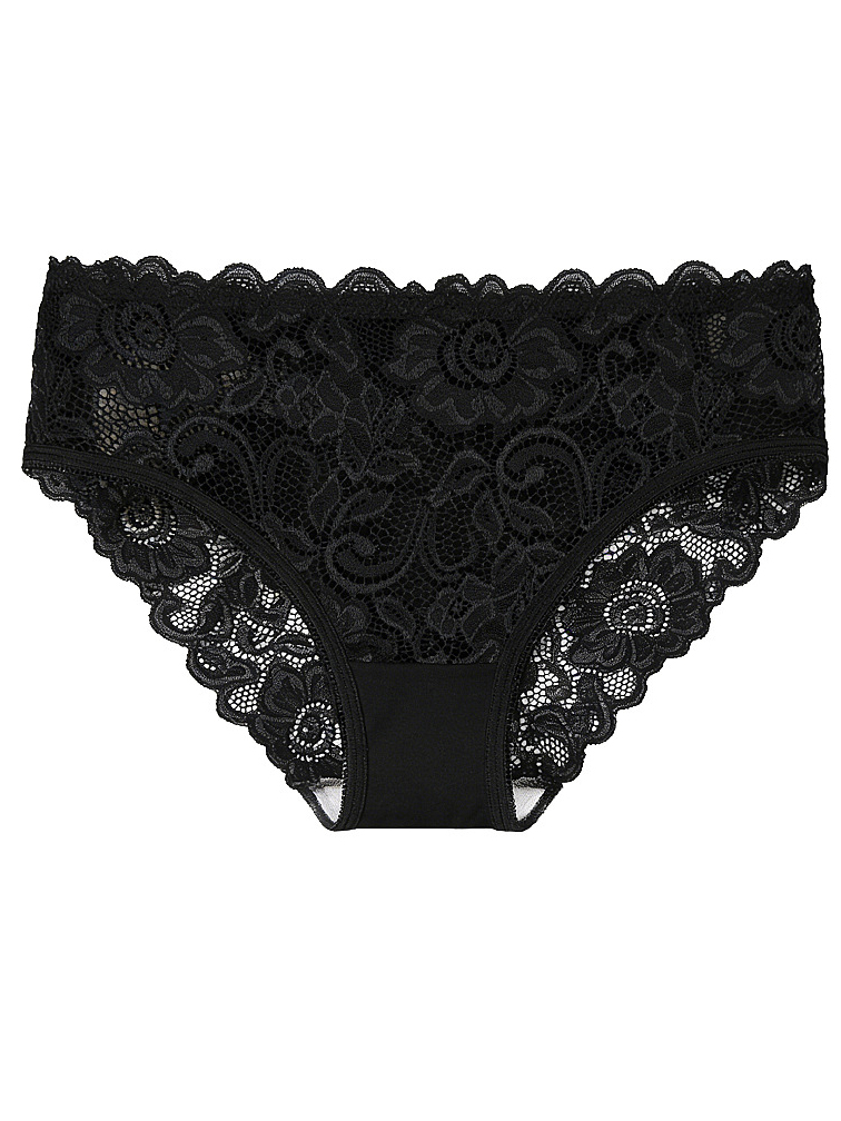Lace-trimmed Sheer Breathable Underwear