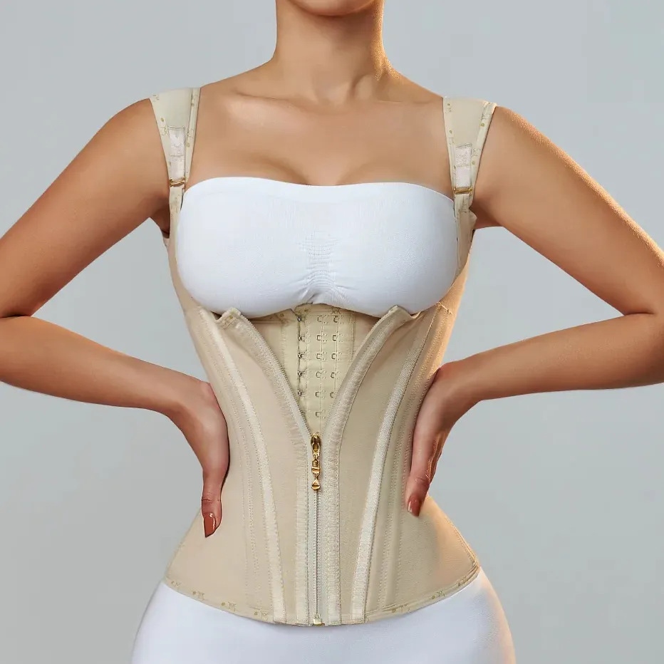 Modeling Strap Steel Boned Corset Tummy Girdle