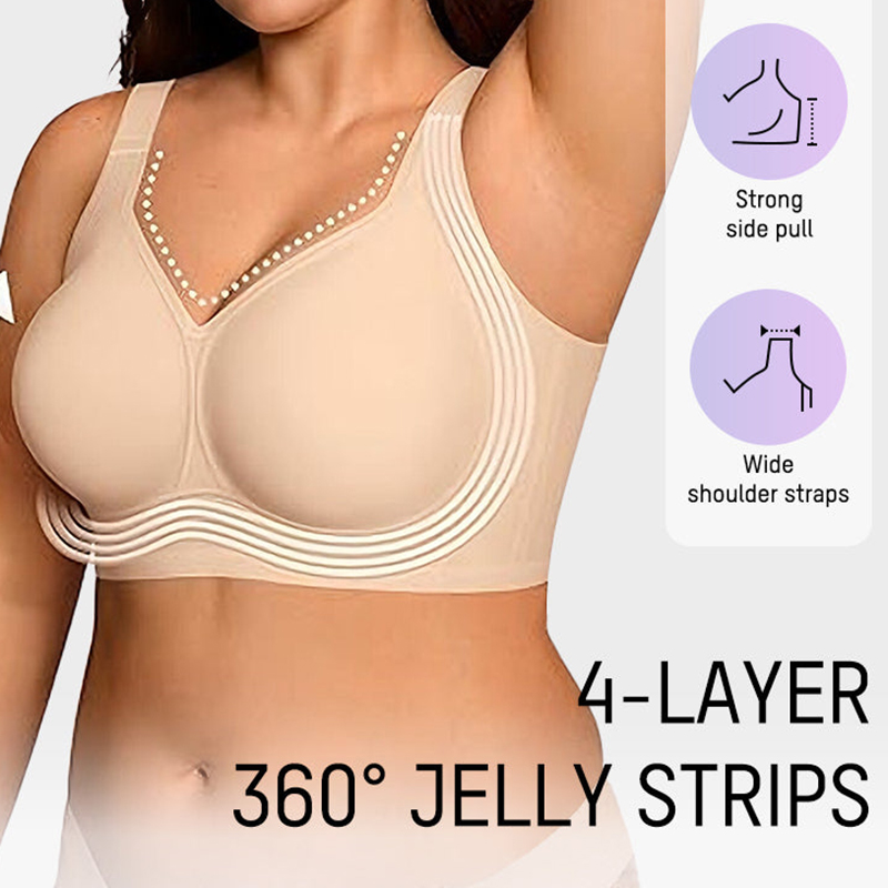 Comfortable Wireless Full Coverage Jelly Smoothing Bra