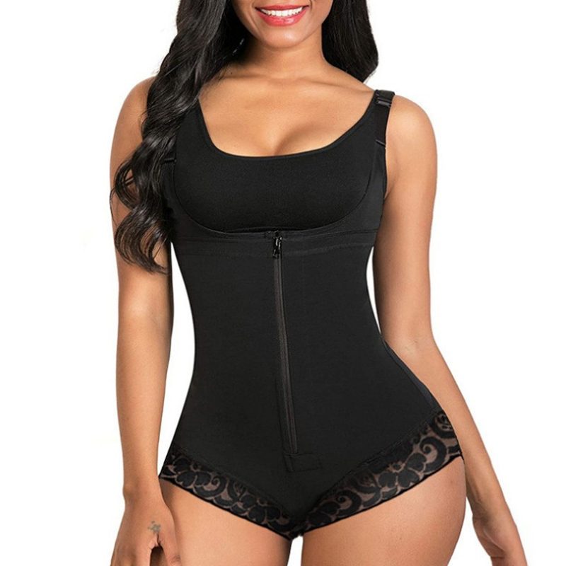 One Piece Sleeveless Lace Shapewear