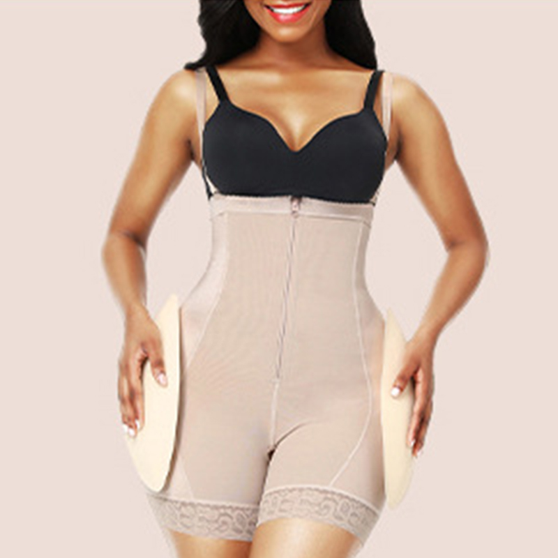 Slim Solid Zipper Breasted One-Piece Suit Corset