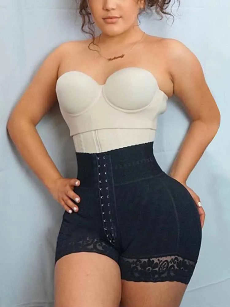 Double Compression High Waisted With Mid-section Tummy Control Curvy Fit Bodysuit