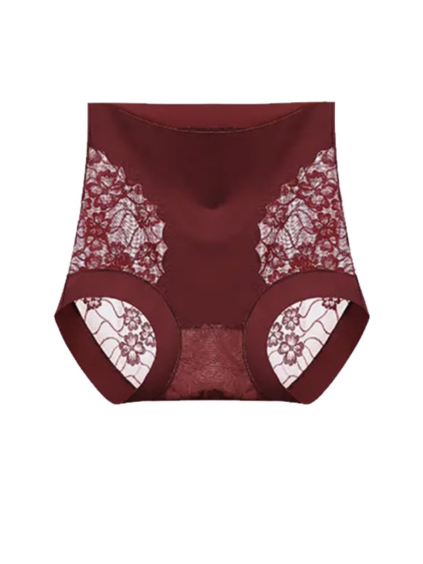 Lace High Elastic Seamless Fitted Butt-lifting Women's Underwear