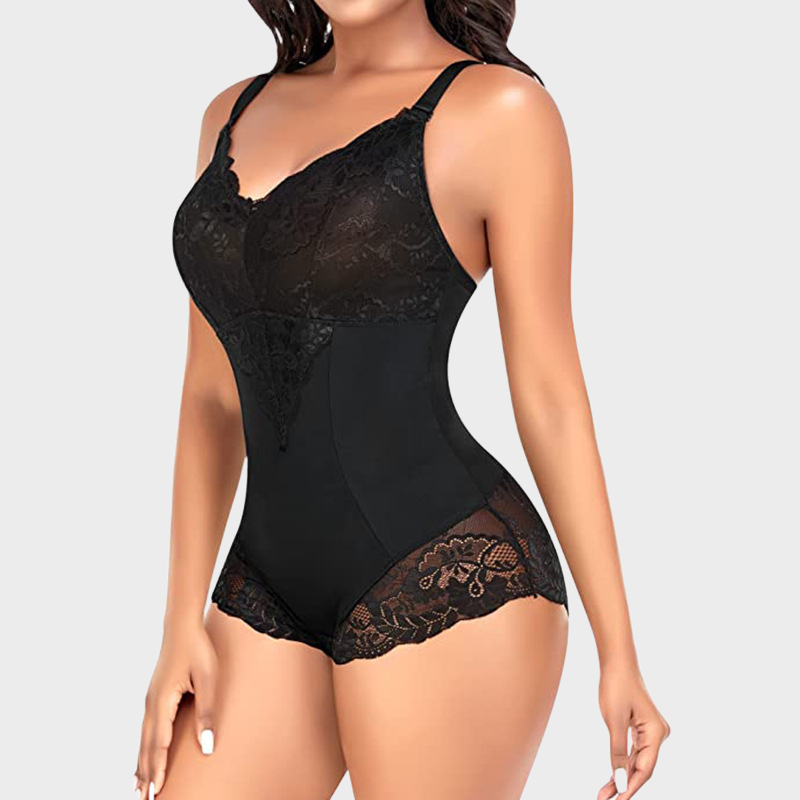 Sexy Lace Tummy Control Breathable Bodysuit