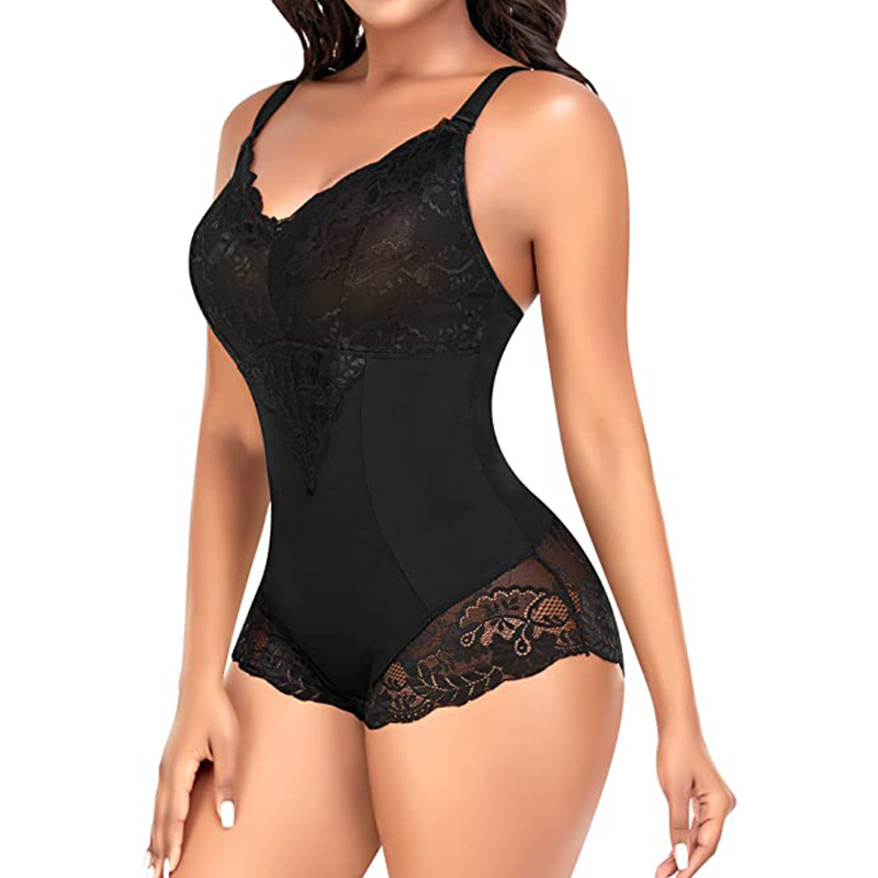 Sexy Lace Tummy Control Breathable Bodysuit