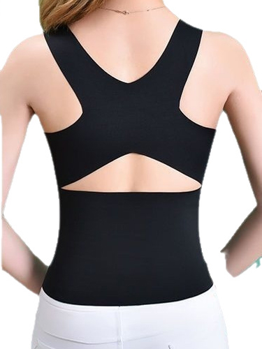Waist-cinching Tummy-control Belt Padded Bust Snap-on Back Shaping Bbodysuit
