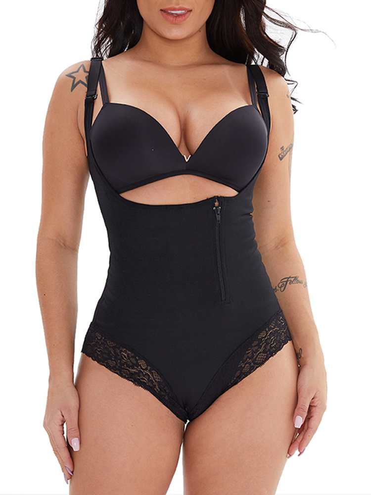 Lace Panel Abdominal Lifting Butt Lift Shapewear