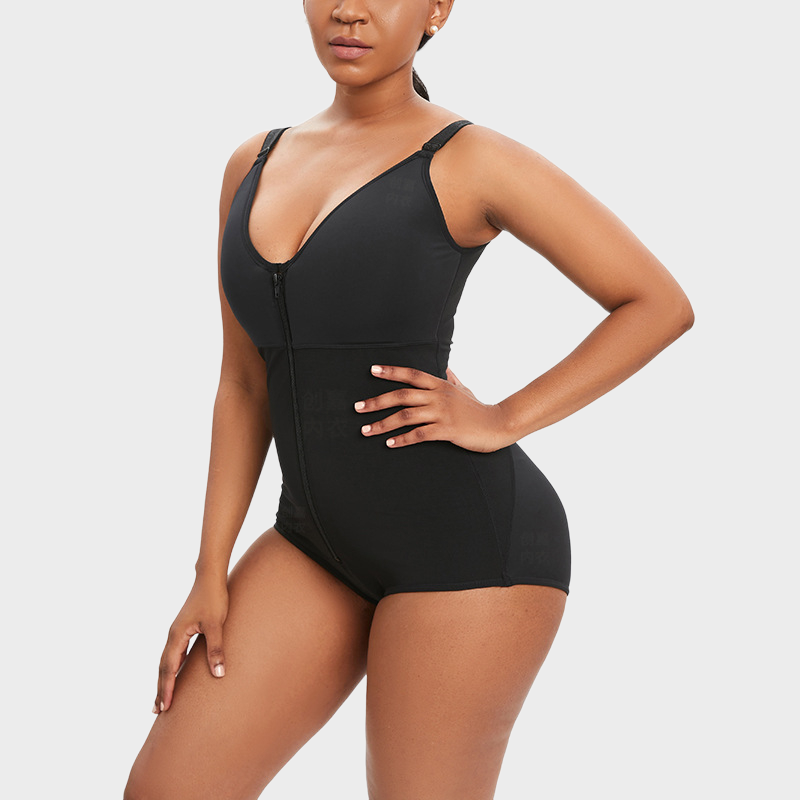 Tummy Control Zipper Open Crotch Body Contouring Body Shaper
