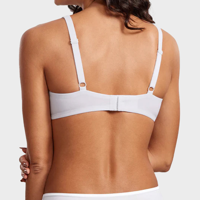 Underwire Support Seamless Unlined Balconette Bra