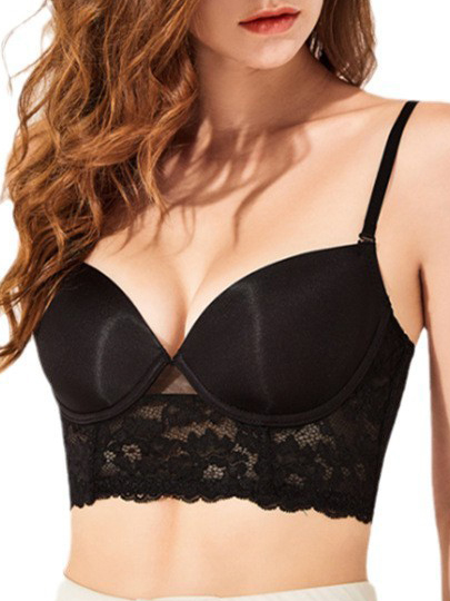 Lace Smooth Push-up Back Soft Underwire Bra