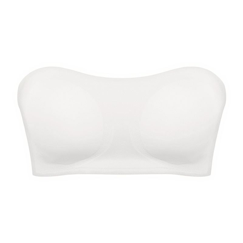 Strapless Mesh Underwire Balconette Bra