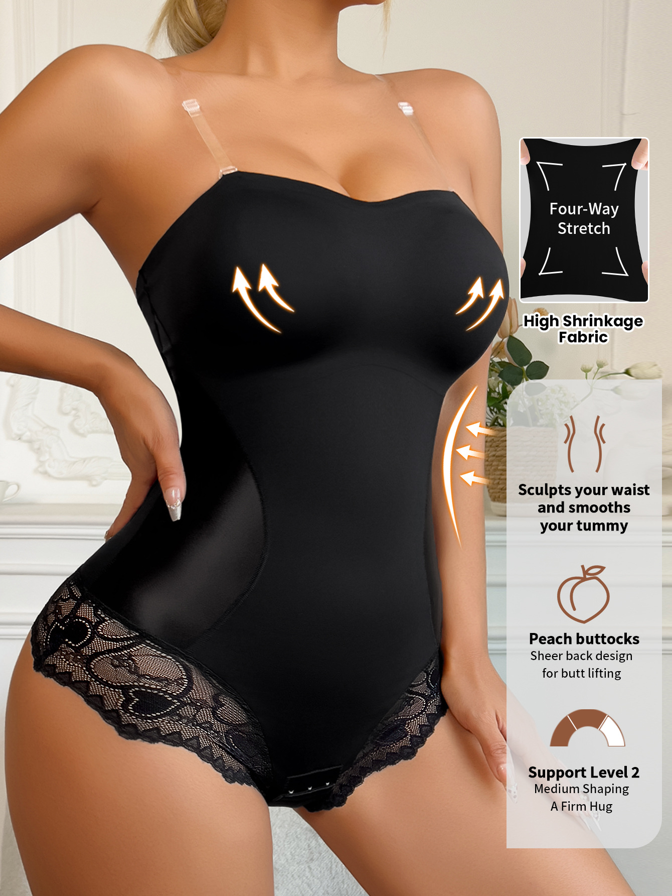 Lace Skin-friendly Breathable Invisible Camisole Shapewear