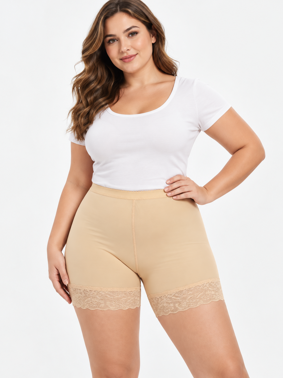 Women Lace Compression Butt Lifter Bodysuit