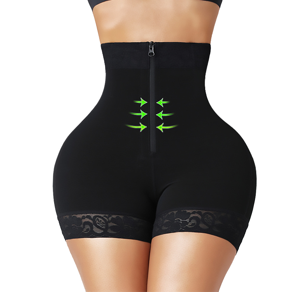 Women Zip Up Compression Butt Lifter Bodysuit