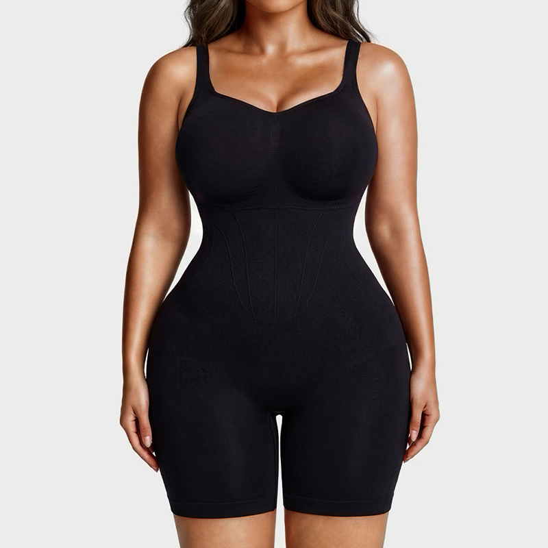Women's Tummy Control Zip Front Bodysuit