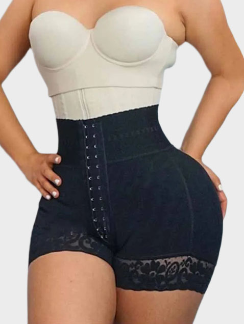 Double Compression High Waisted With Mid-section Tummy Control Curvy Fit Bodysuit