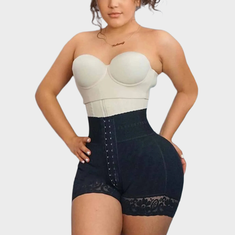 Double Compression High Waisted With Mid-section Tummy Control Curvy Fit Bodysuit