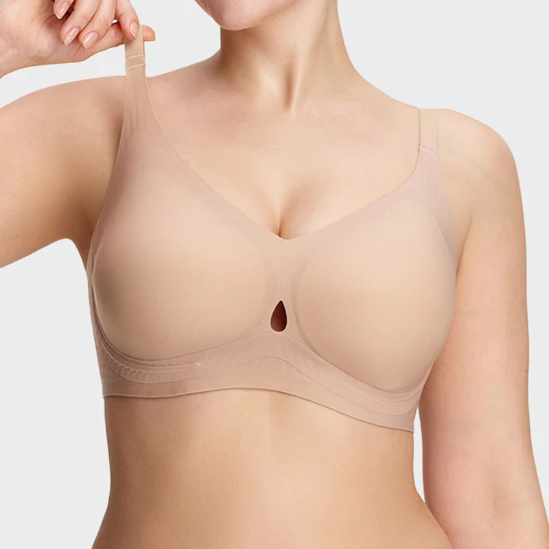 Teardrop Cutout Support Bra