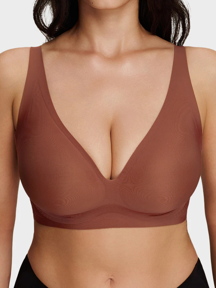 Supportive Wireless Deep-v Bra