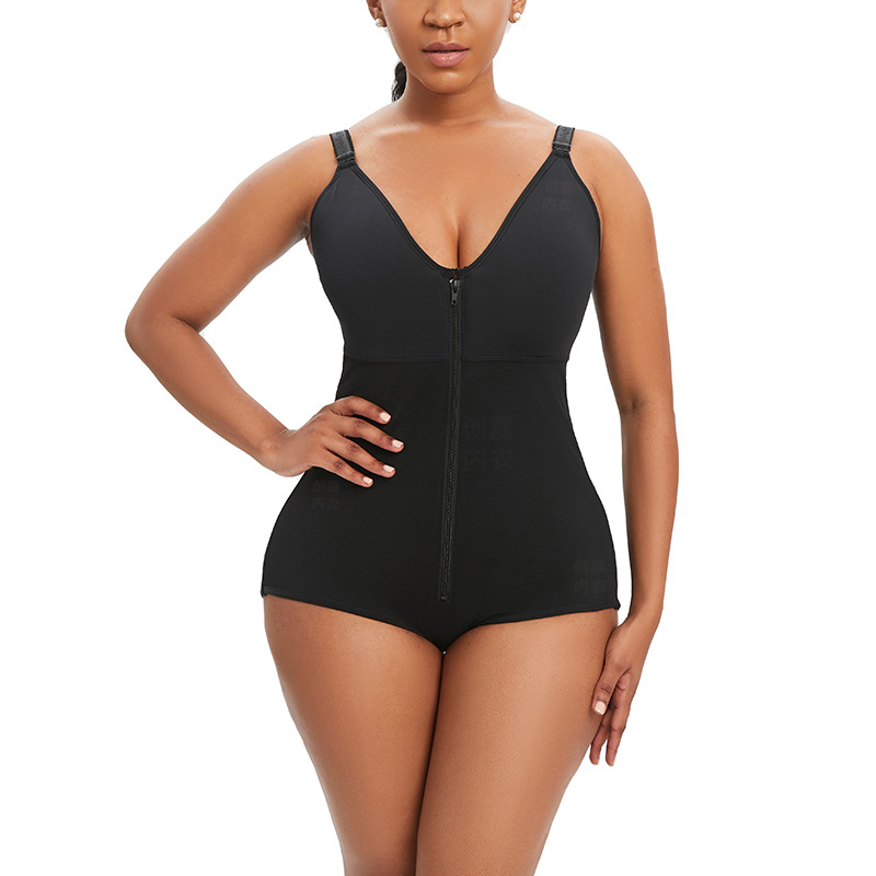 Tummy Control Zipper Open Crotch Body Contouring Body Shaper