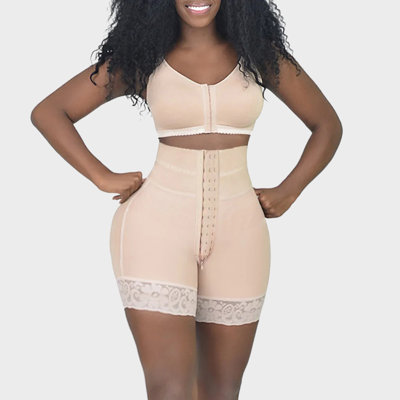Double Compression High Waisted With Mid-section Tummy Control Curvy Fit Bodysuit
