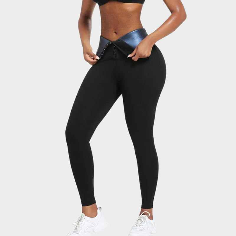 Half Coated Thick High Waist Tummy Control Leggings