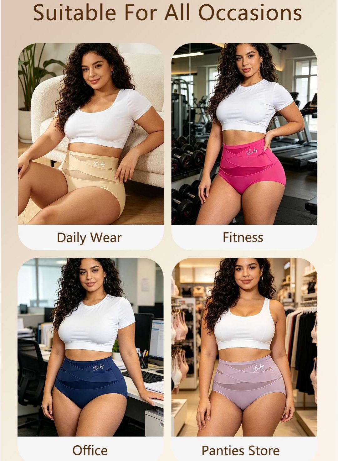 High-waist Tummy Control Seamless Shaping Panties