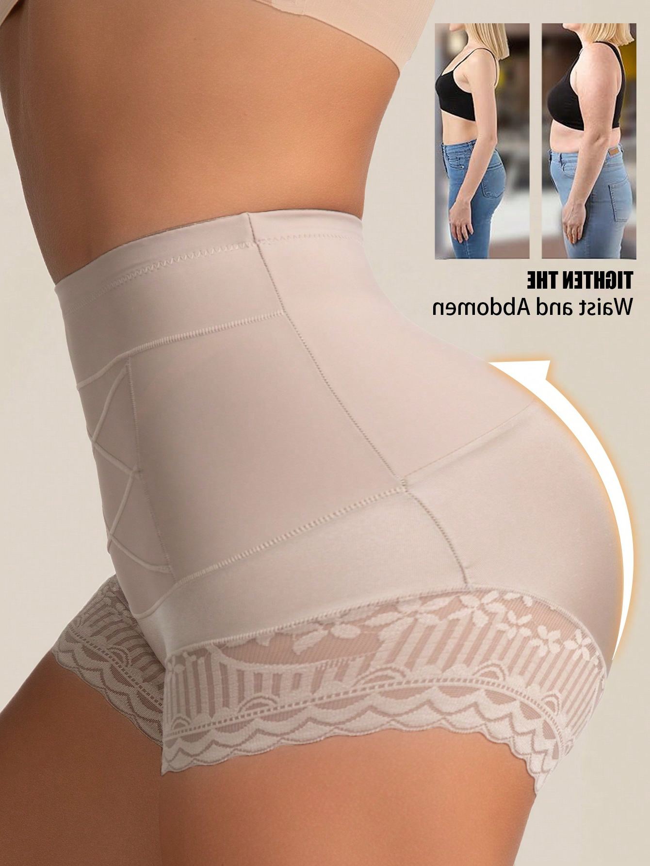 Criss-cross Waist-shaping Panties With A Pure Cotton Gusset