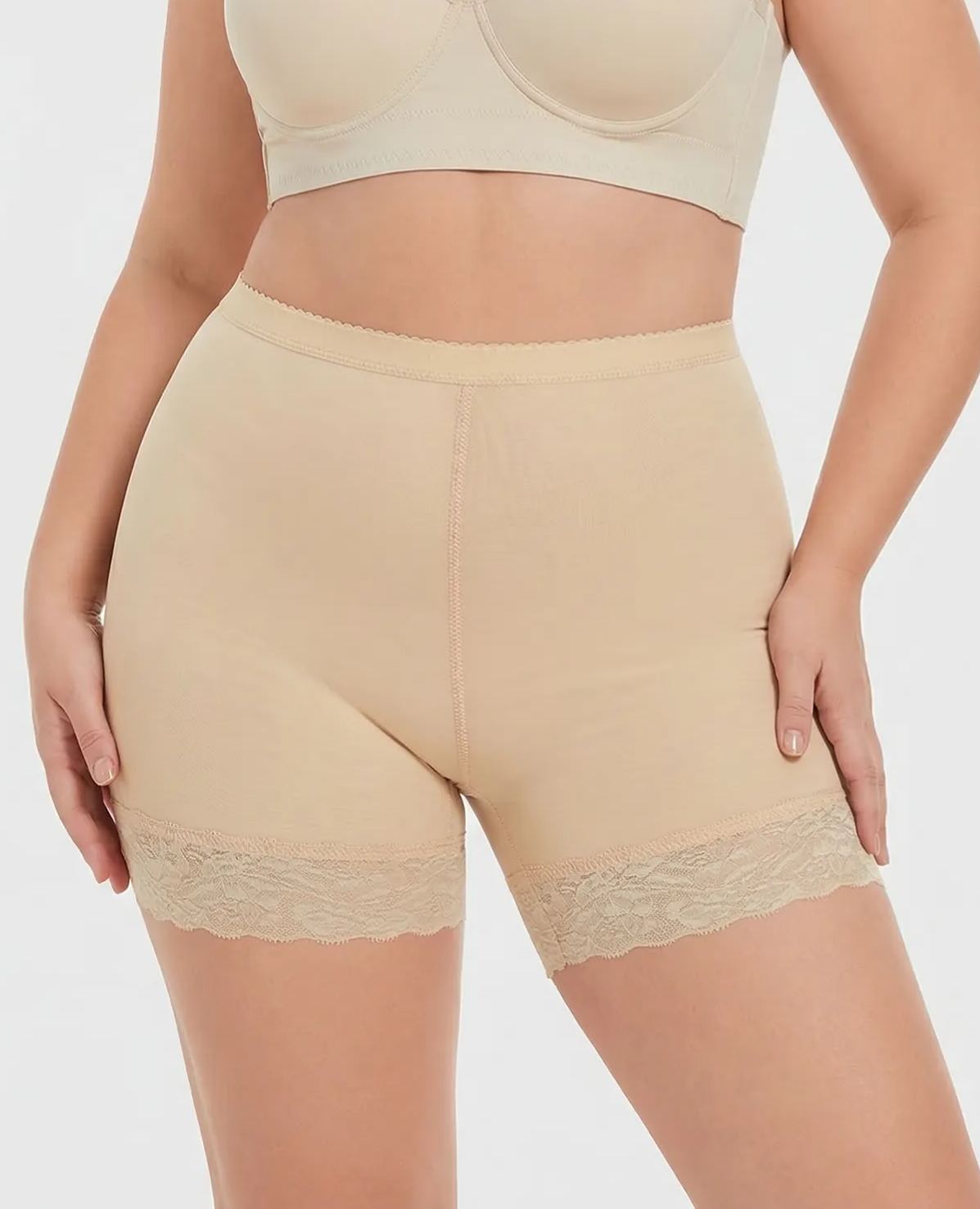 Women Lace Compression Butt Lifter Bodysuit