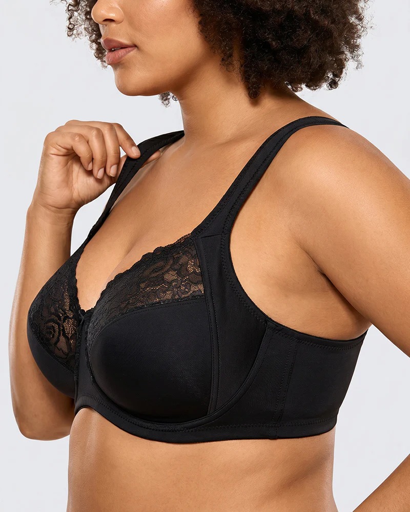 Front-Closure Underwire Print Bras