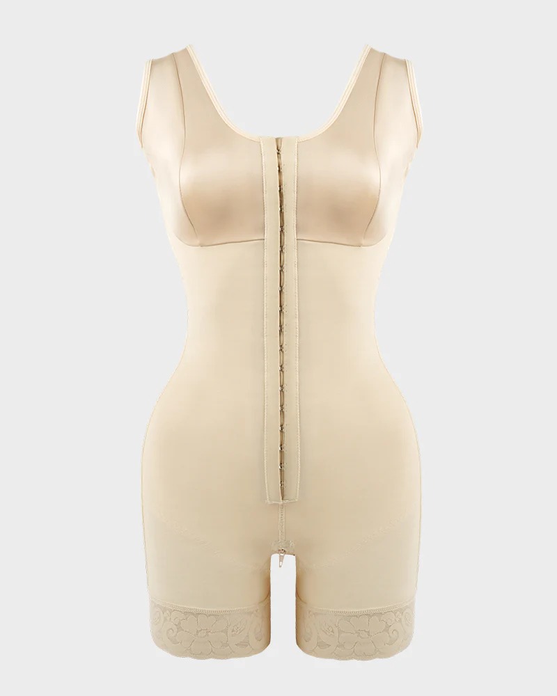 High Compression Short Girdle With Brooches