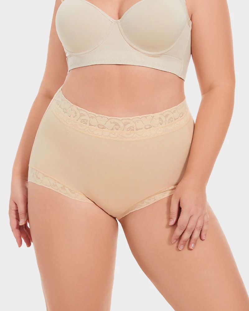 Lace Briefs Classic Daily Wear Buttock Shaper Smoothing Panties